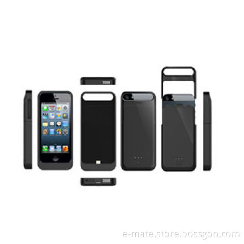 MFI Power Case for iPhone 5/5S, 3.7V and 1800mAh Capacity